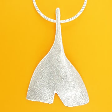 Ginkgo leaf pendant