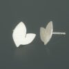 two-leaf stud earrings