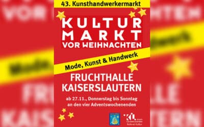Wir sind auf dem Kulturmarkt Kaiserslautern 2025 in der Fruchthalle